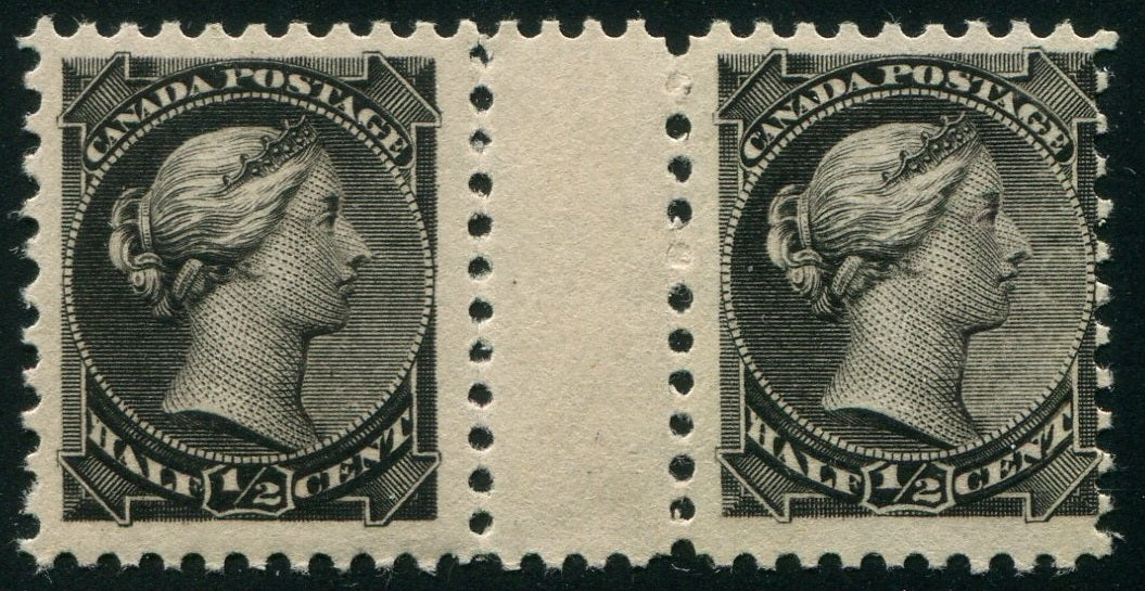 0034CA2502 - Canada #34iii - Mint Gutter Pair