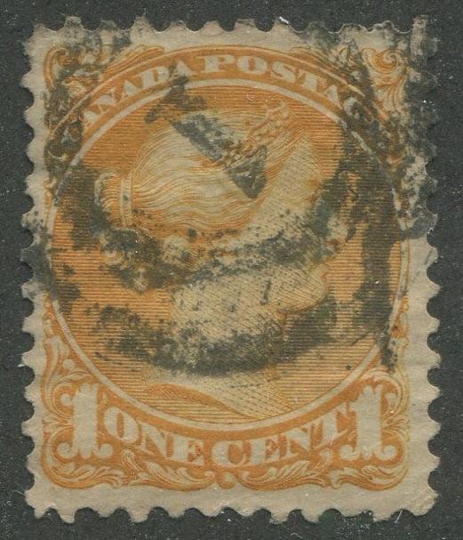 0035CA2311 - Canada #35a, 2-Ring Numeral Cancel &#39;1&#39;