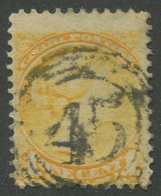 0035CA2311 - Canada #35, 4-Ring Numeral Cancel &#39;45&#39;