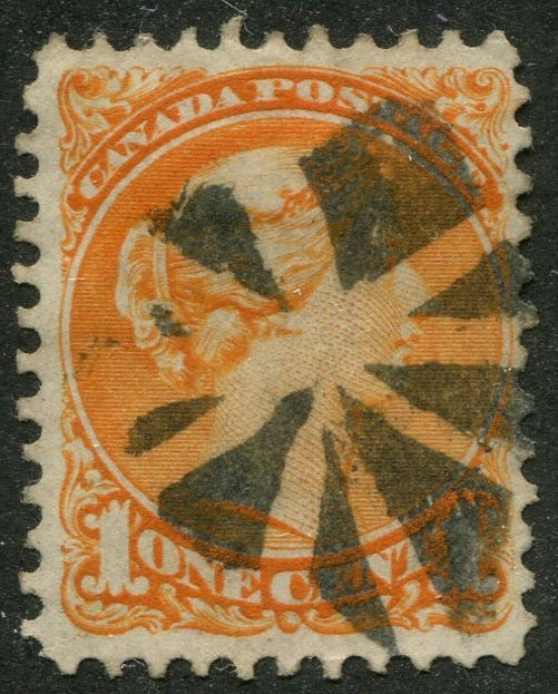 0035CA2510 - Canada #35a, Fancy Cancel