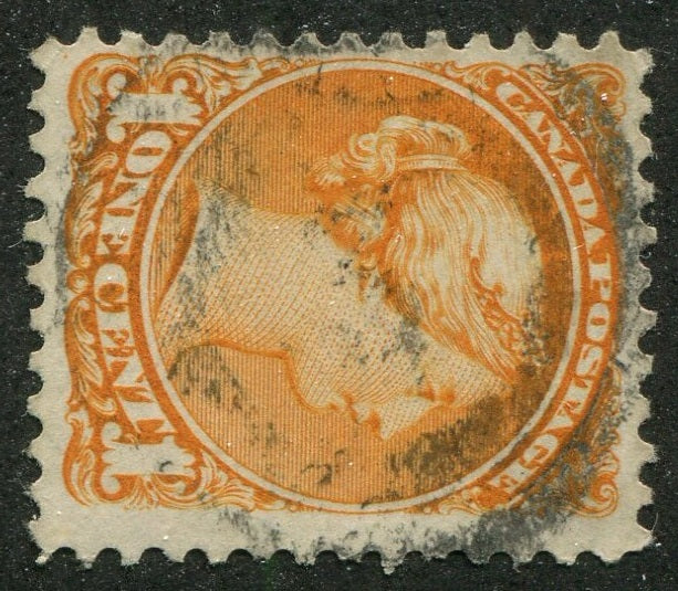 0035CA2404 - Canada #35v - 2-Ring Numeral Cancel &#39;3&#39;