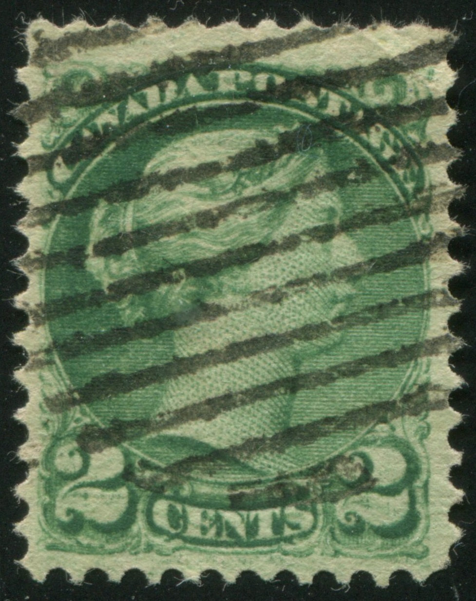 0036CA2502 - Canada #36f - Used Double Impression