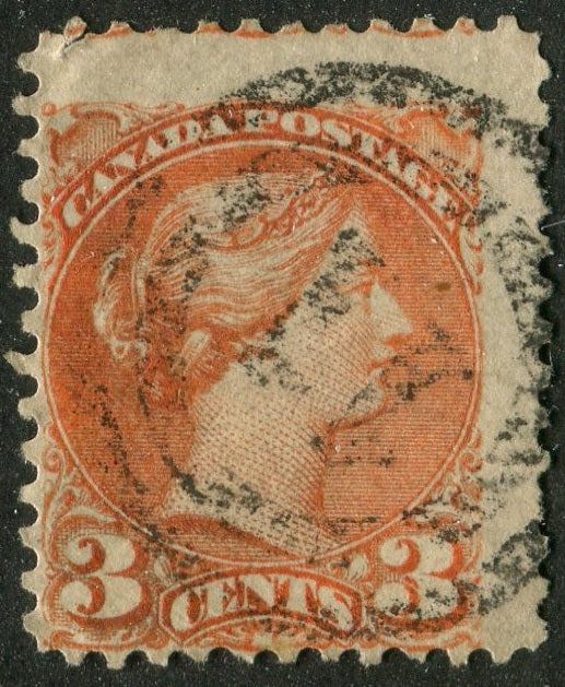 0037CA2604 - Canada #37 - 2-Ring Numeral Cancel '11'