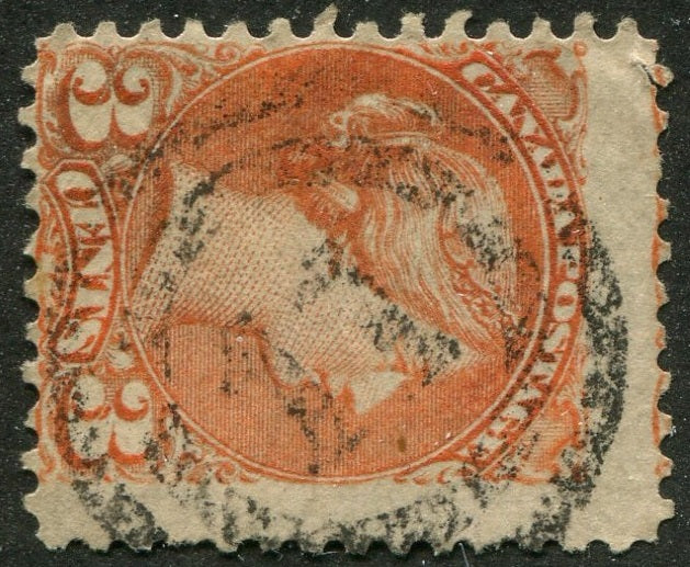 0037CA2604 - Canada #37 - 2-Ring Numeral Cancel '11'