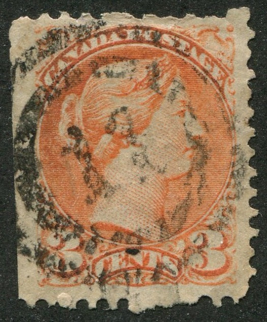 0037CA2404 - Canada #37 - 2-Ring Numeral Cancel &#39;11&#39;