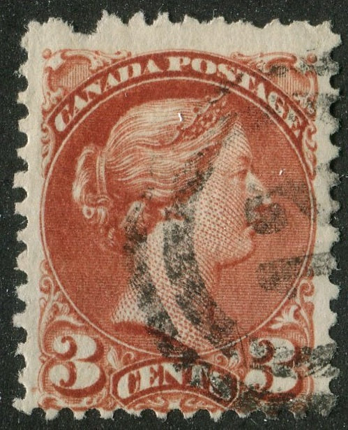 0037CA2604 - Canada #37 - 2-Ring Numeral Cancel '12'