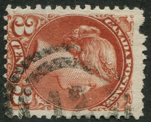 0037CA2604 - Canada #37 - 2-Ring Numeral Cancel '12'