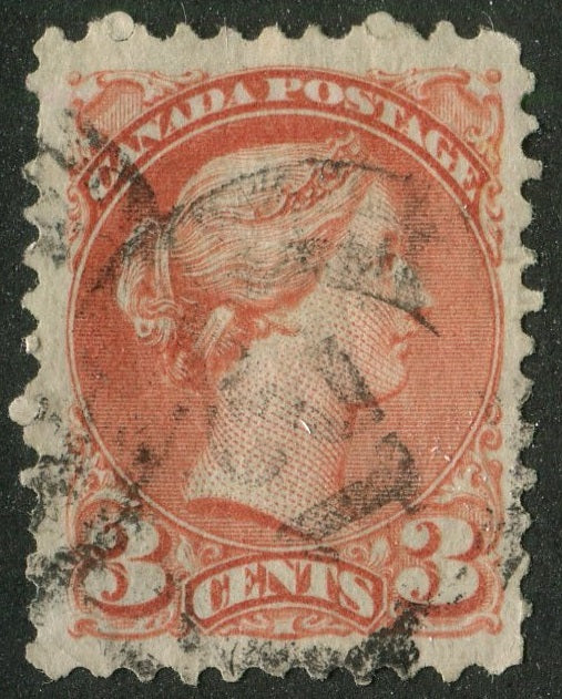 0037CA2604 - Canada #37 - 2-Ring Numeral Cancel '12'