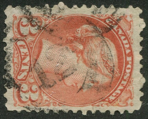 0037CA2604 - Canada #37 - 2-Ring Numeral Cancel '12'