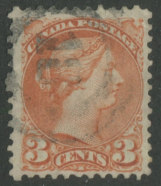 0037CA2311 - Canada #37, 2-Ring Numeral Cancel &#39;18&#39;