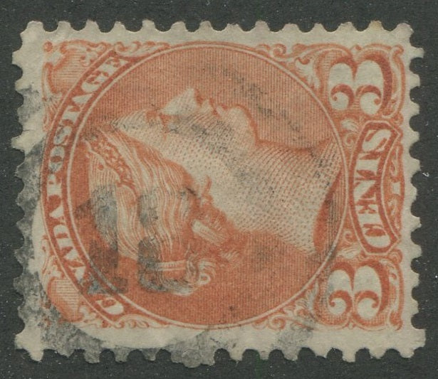 0037CA2311 - Canada #37, 2-Ring Numeral Cancel &#39;18&#39;