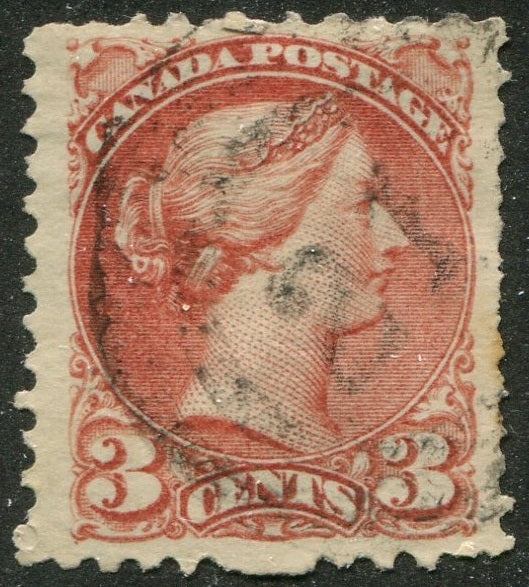 0037CA2604 - Canada #37 - 2-Ring Numeral Cancel '21'