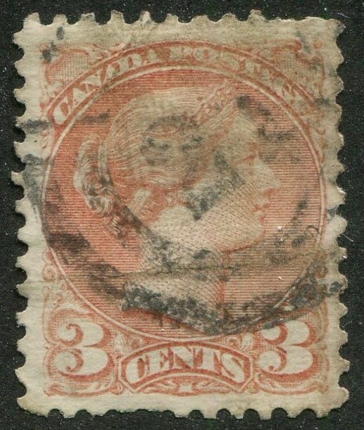 0037CA2604 - Canada #37 - 2-Ring Numeral Cancel '21'