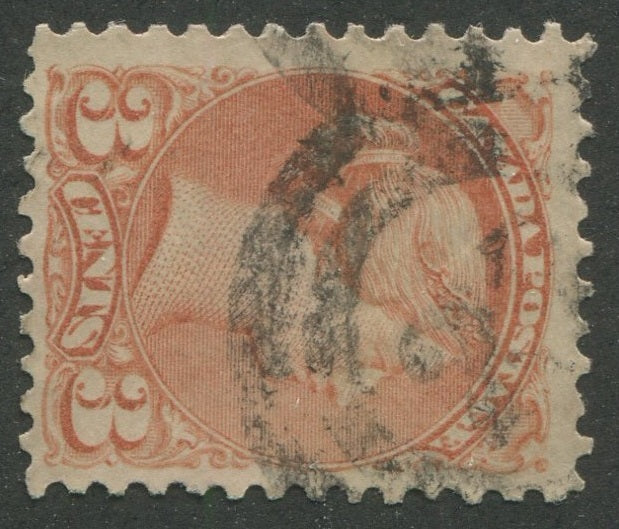 0037CA2311 - Canada #37, 2-Ring Numeral Cancel &#39;22&#39;