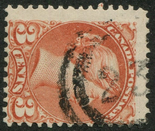 0037CA2404 - Canada #37 - 2-Ring Numeral Cancel &#39;23&#39;