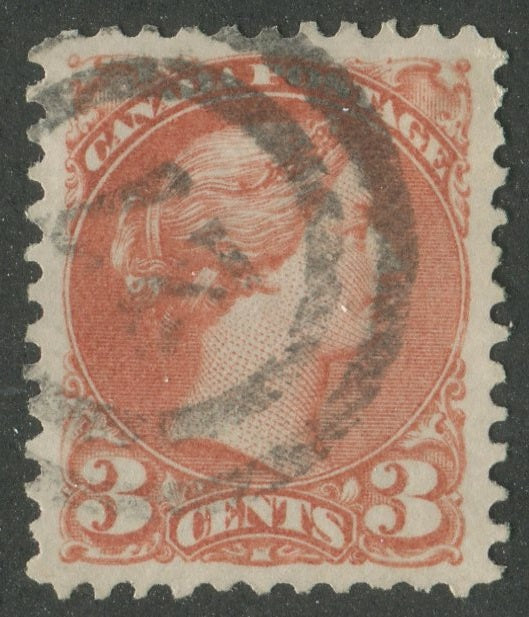 0037CA2311 - Canada #37, 2-Ring Numeral Cancel &#39;27&#39;