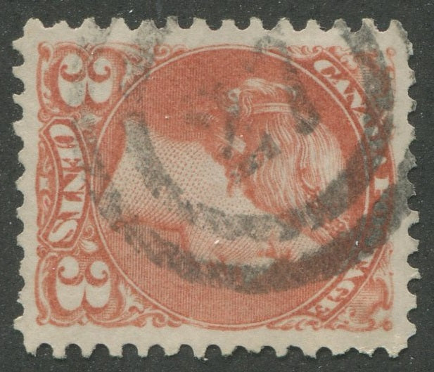 0037CA2311 - Canada #37, 2-Ring Numeral Cancel &#39;27&#39;