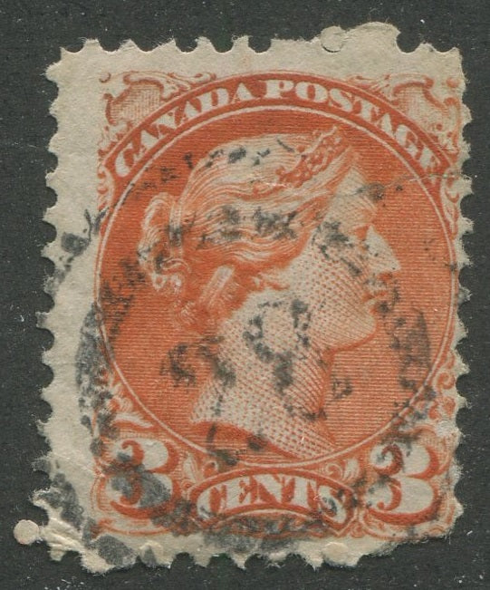 0037CA2311 - Canada #37, 2-Ring Numeral Cancel &#39;28&#39;