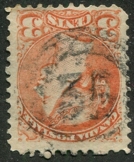 0037CA2604 - Canada #37 - 2-Ring Numeral Cancel '35'