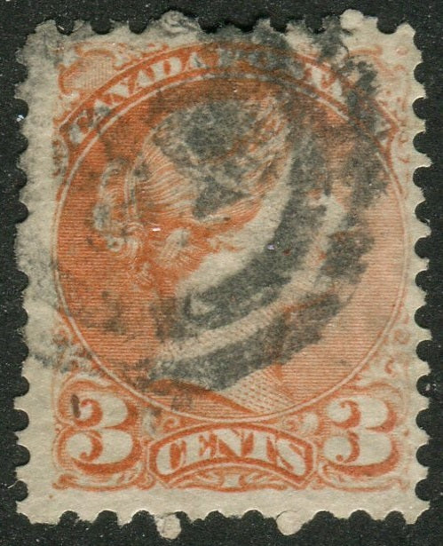 0037CA2604 - Canada #37 - 2-Ring Numeral Cancel '36'