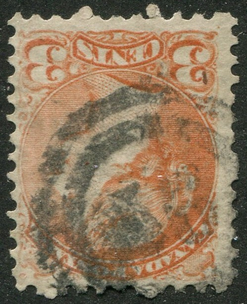 0037CA2604 - Canada #37 - 2-Ring Numeral Cancel '36'