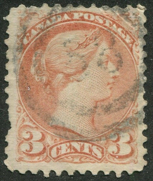 0037CA2604 - Canada #37 - 2-Ring Numeral Cancel '38'