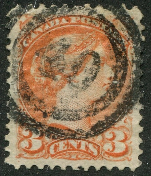 0037CA2604 - Canada #37 - 2-Ring Numeral Cancel '40'