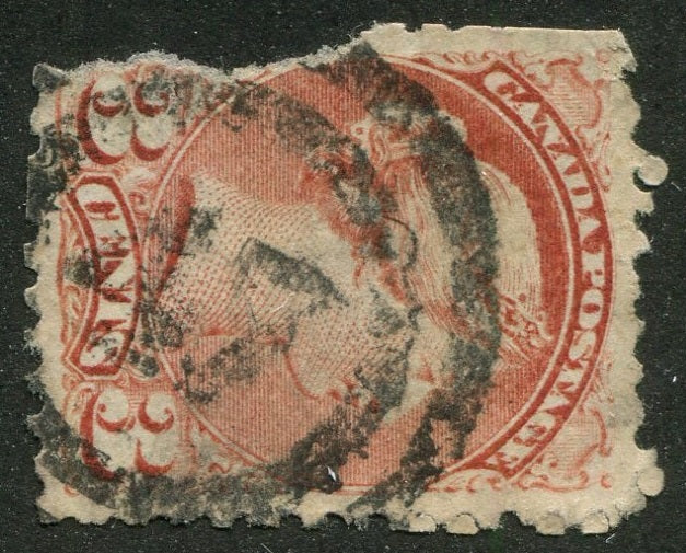 0037CA2510 - Canada #37 - 2-Ring Numeral Cancel &#39;47&#39;