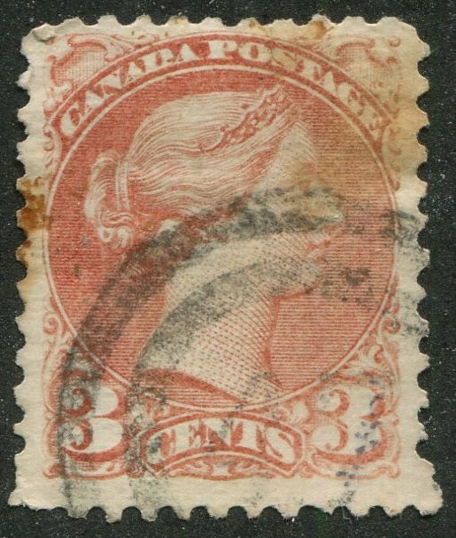0037CA2604 - Canada #37 - 2-Ring Numeral Cancel '47'