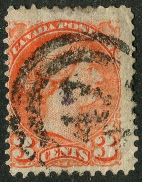 0037CA2604 - Canada #37 - 2-Ring Numeral Cancel '47'