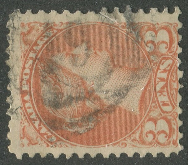 0037CA2312 - Canada #37, 2-Ring Numeral Cancel &#39;49&#39;