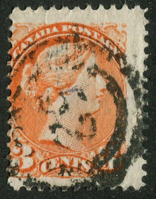 0037CA2511 - Canada #37, 2-Ring Numeral Cancel '52'