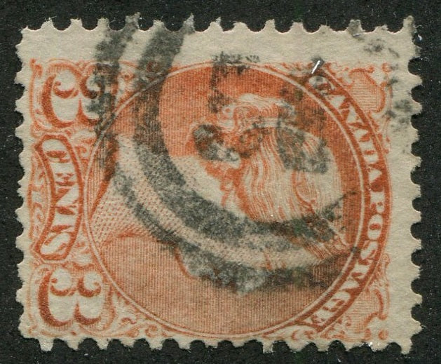 0037CA2404 - Canada #37 - 2-Ring Numeral Cancel &#39;56&#39;