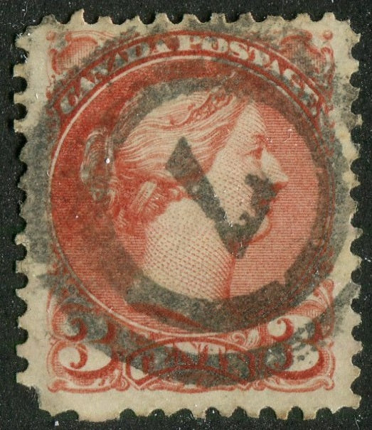 0037CA2604 - Canada #37 - 2-Ring Numeral Cancel '7'