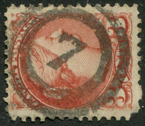 0037CA2604 - Canada #37 - 2-Ring Numeral Cancel '7'