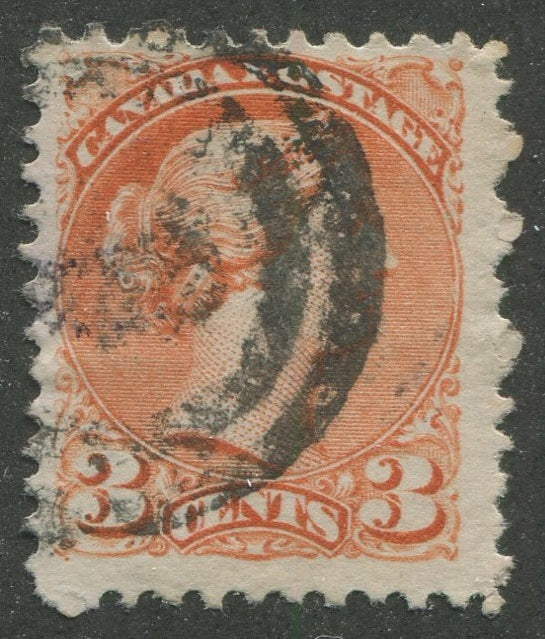 0037CA2311 - Canada #37, 2-Ring Numeral Cancel &#39;8&#39;