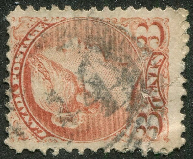 0037CA2604 - Canada #37 - 4-Ring Numeral Cancel '14'