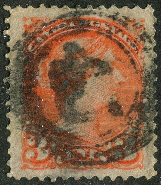 0037CA2604 - Canada #37 - 4-Ring Numeral Cancel '45'
