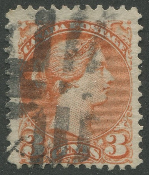 0037CA2403 - Canada #37, Fancy Cork Cancel