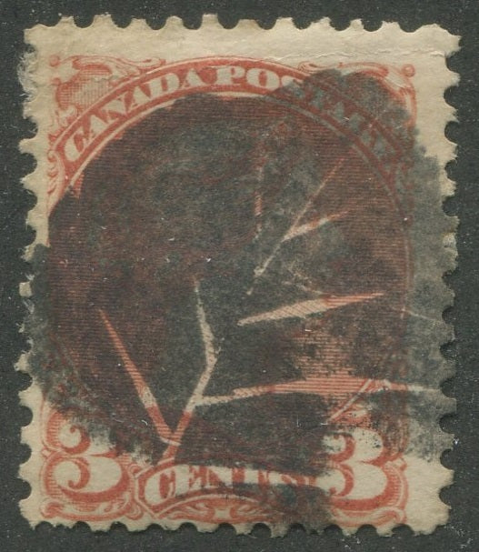 0037CA2311 - Canada #37, Fancy Cork Cancel