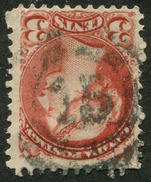 0037CA2511 - Canada #37a, 2-Ring Numeral Cancel '15'
