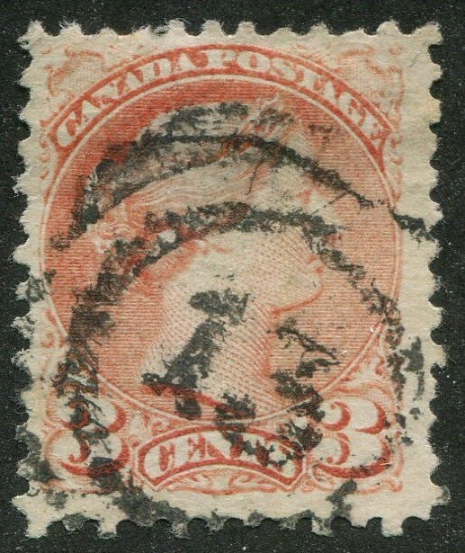 0037CA2510 - Canada #37b - 2-Ring Numeral Cancel &#39;13&#39;
