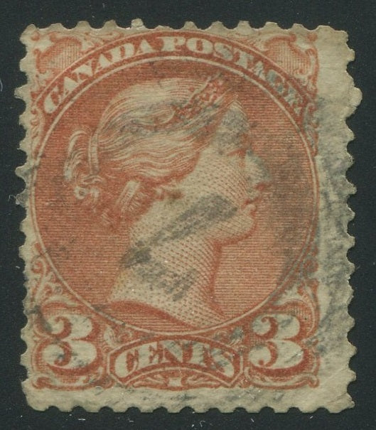 0037CA2311 - Canada #37d, 2-Ring Numeral Cancel &#39;7&#39;