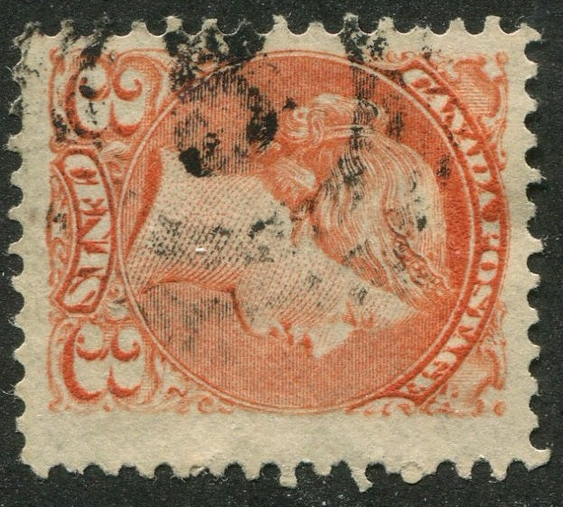 0041CA2604 - Canada #41 - 2-Ring Numeral Cancel '5'