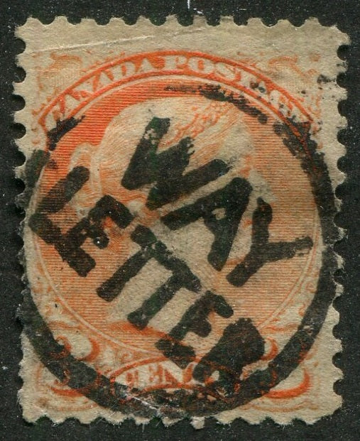0041CA2604 - Canada #41 'WAY LETTER' Cancel