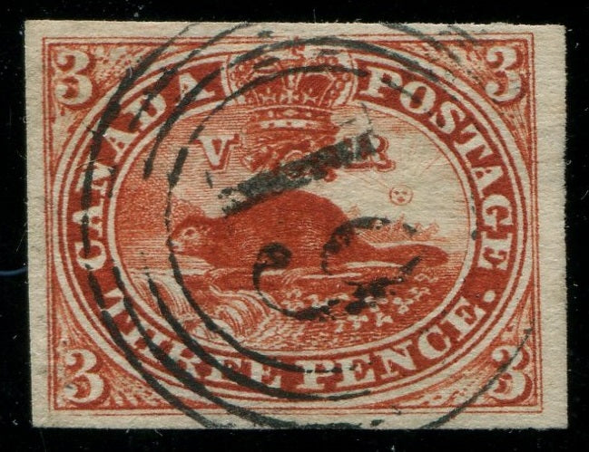 0004CA2407 - Canada #4 - 4-Ring Numeral Cancel &#39;19&#39;