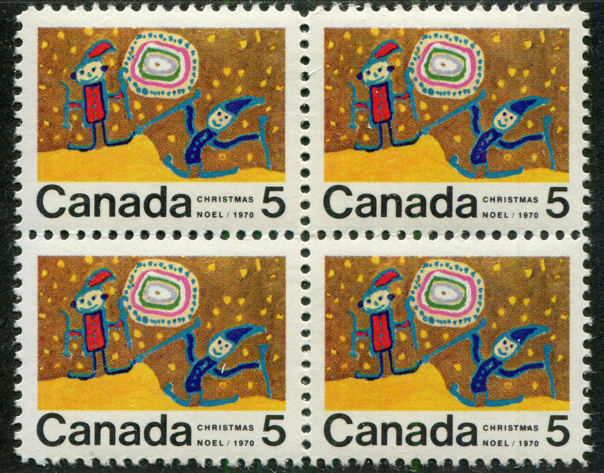 0522CA2608 - Canada #522i Mint Centre Block of 4