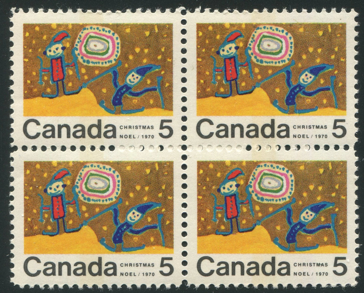 0522CA2609 - Canada #522pi Mint Centre Block of 4