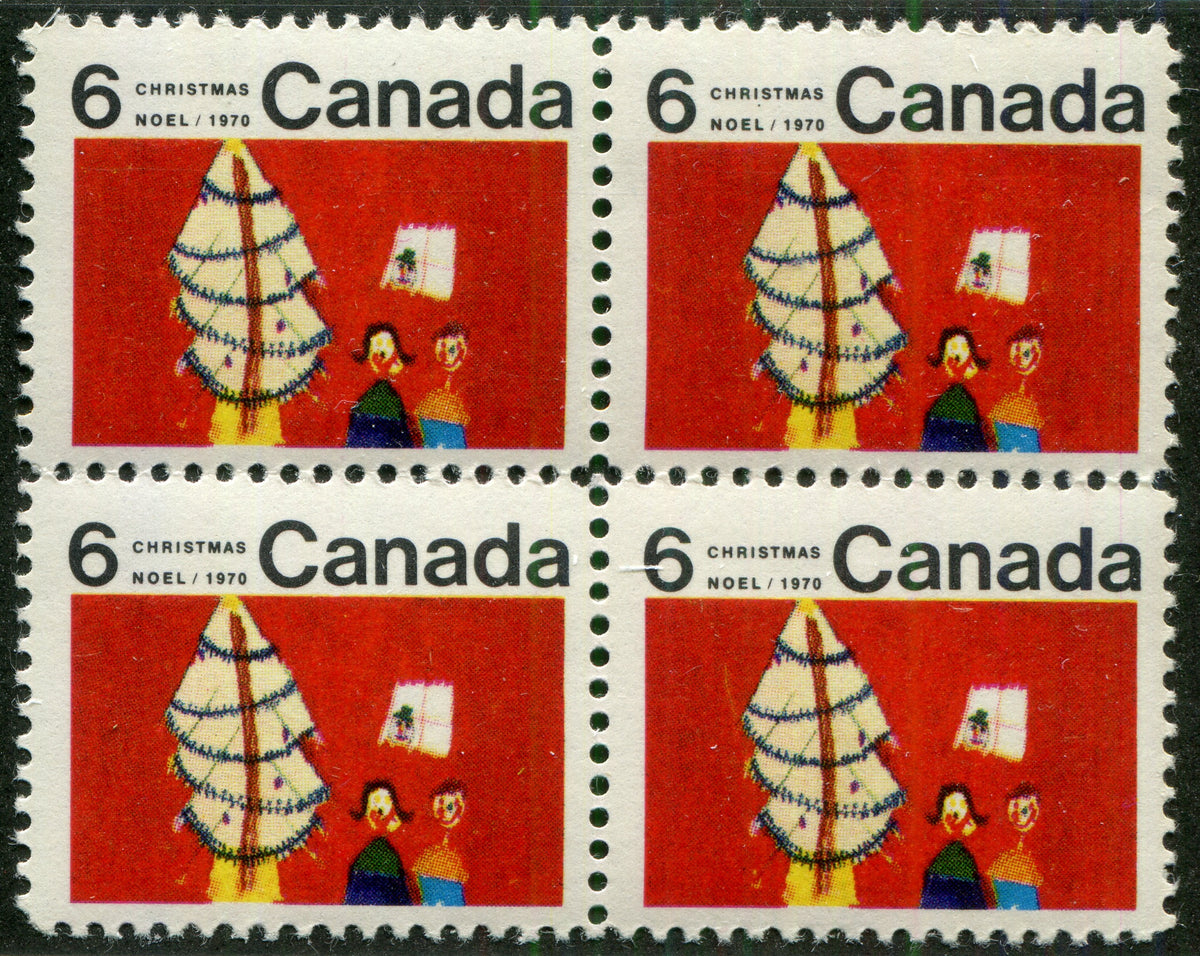0525CA2608 - Canada #525i Mint Centre Block of 4