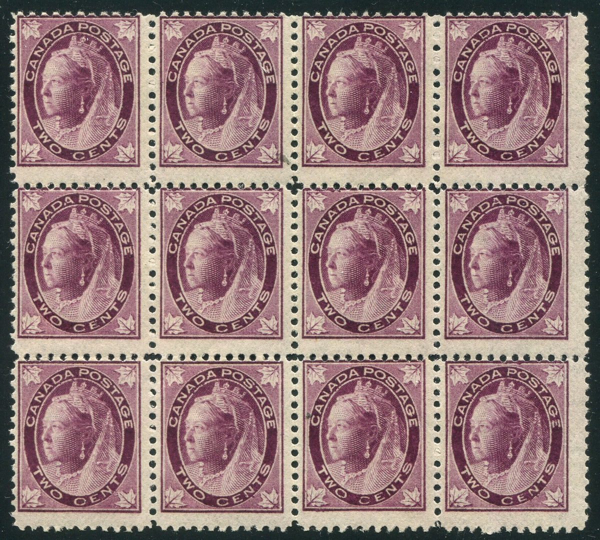 0068CA2509 - Canada #68 Block of 12